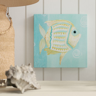 « fantaisiste sea i », peinture sur toile tendue