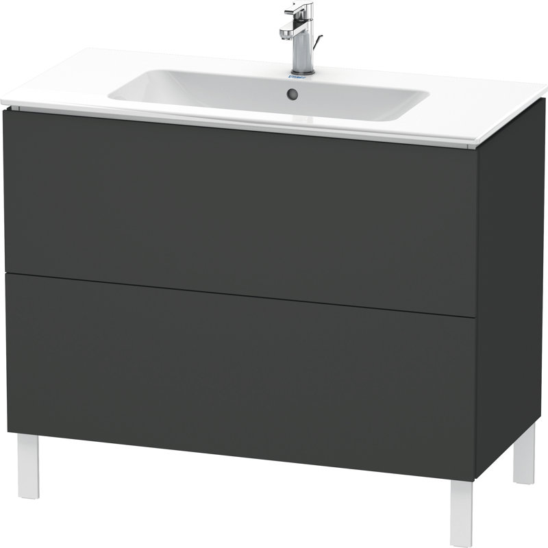 Base de meuble-lavabo simple 40,13 po seulement, Graphite mat