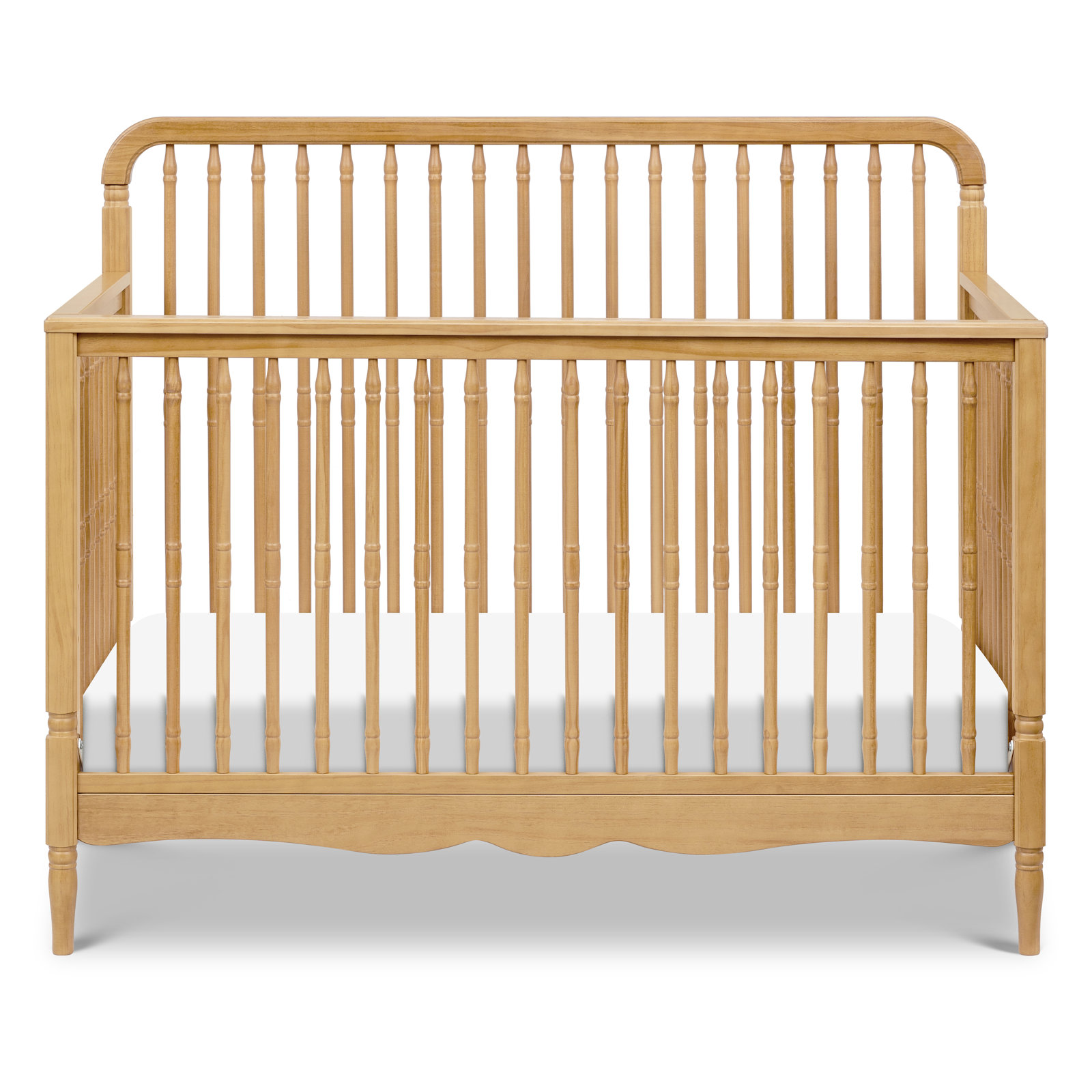 Liberty 4-in-1 Convertible Spindle Crib, Honey