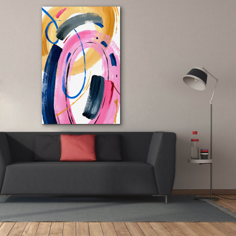 «Epic Graffiti», cercle coloré par Svetlana Aleynikova, art mural sur toile, H 60 po x l 40 po
