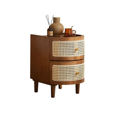 35cm W Solid Wood Bedside Table