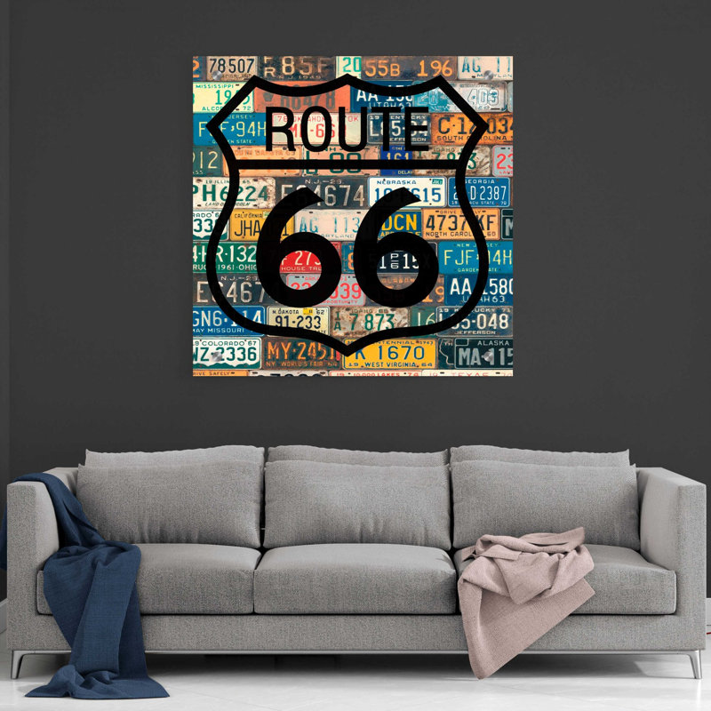 «Garage Sign V» par Studio W, art mural en verre acrylique, H 36 po x l 36 po x P 0,2 po