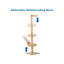 Bamboo Freestanding Toilet Paper Holder Storage Roll holder Ideal for 6 toilet paper rolls Stand