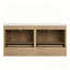  Meuble-lavabo double 72 po avec comptoir en résine blanc brillant, moderne ， Maison-313827046