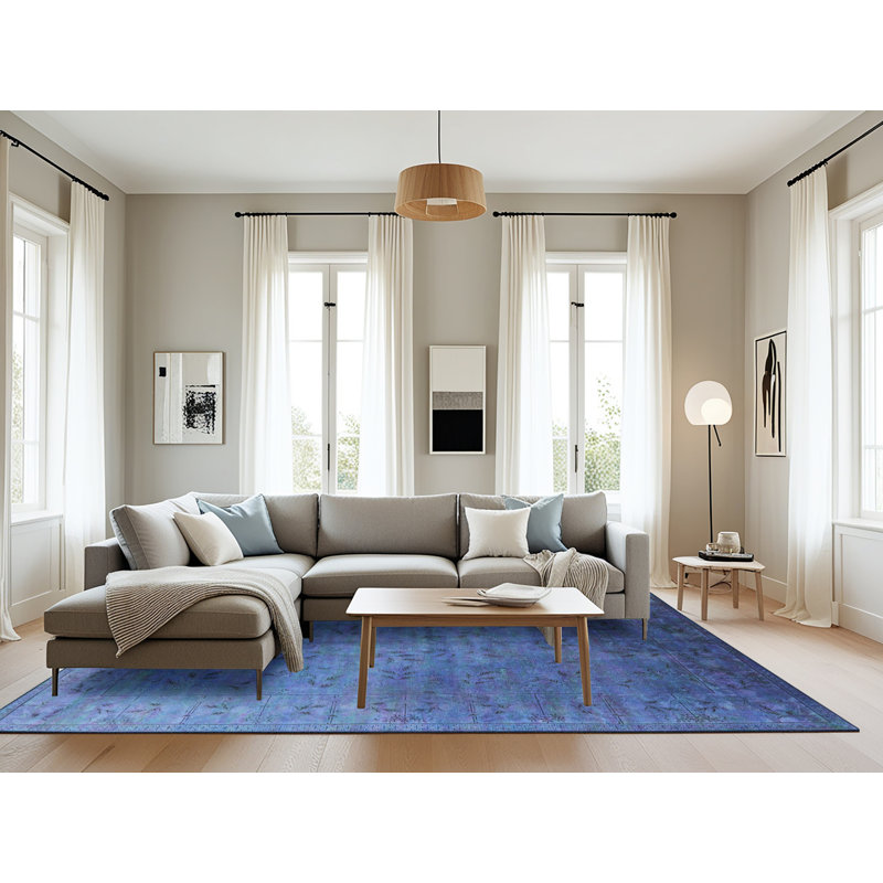 Tapis oriental bleu, Rectangle 8 pi x 10 pi