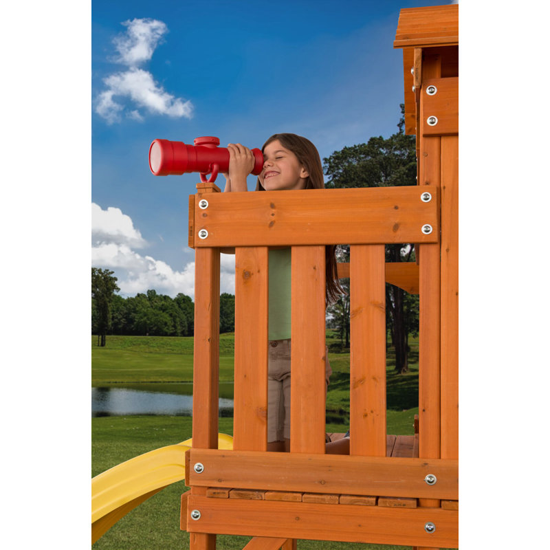 Plastic Playset Telescope, Hardware Included, Red
