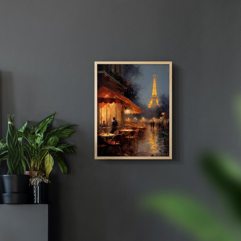 Paysages de la série Cccxxvi - reproduction encadrée de qualité supérieure - prête à être accrochée - aucun clou requis