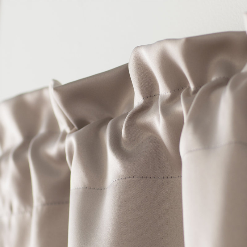 Cantonnière à passe-tringle Wayfair Basics®, Taupe