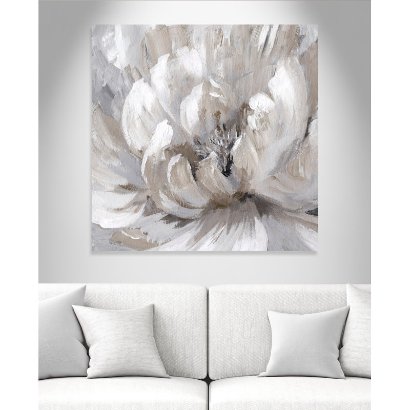 Éclat de printemps I - Peinture, Toile tendue, H 45 po x l 45 po x P 1,38 po
