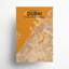 Carte de la ville de Dubaï, impression de luxe-67817159-67817164