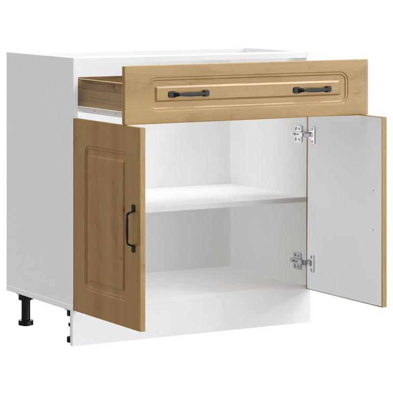 Kitchen Base Cabinet Kalmar Engineered Wood, Artisan Oak