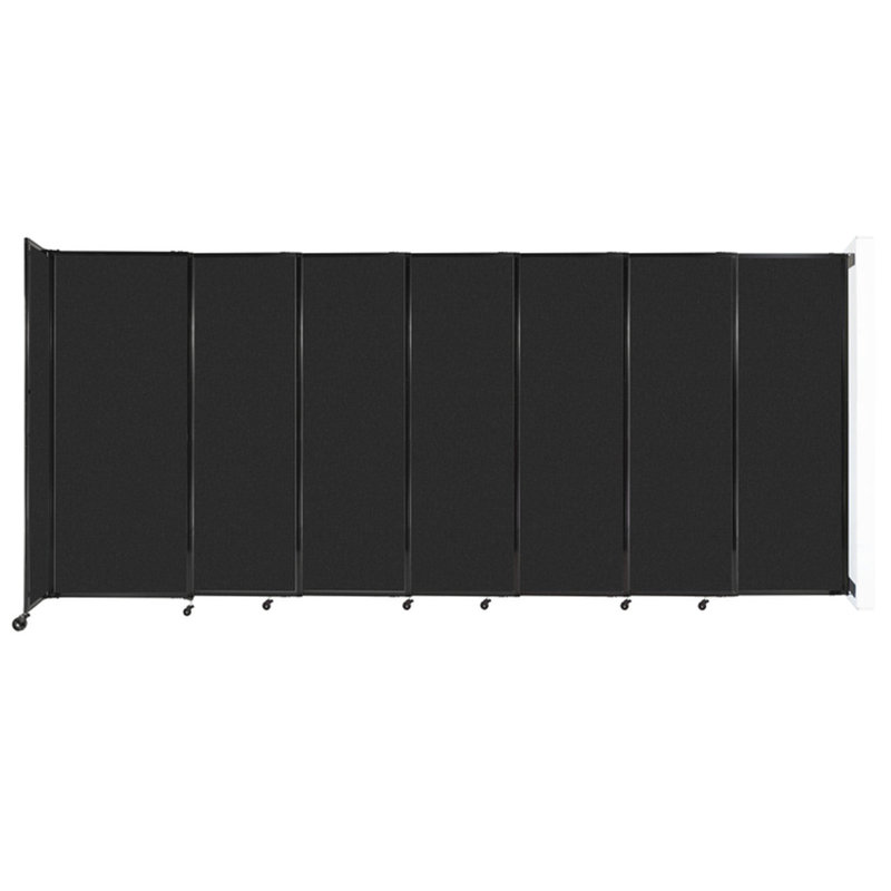 Cloison portative Soundsorb, H 82 po x l 186 po x P 26 po, Noir