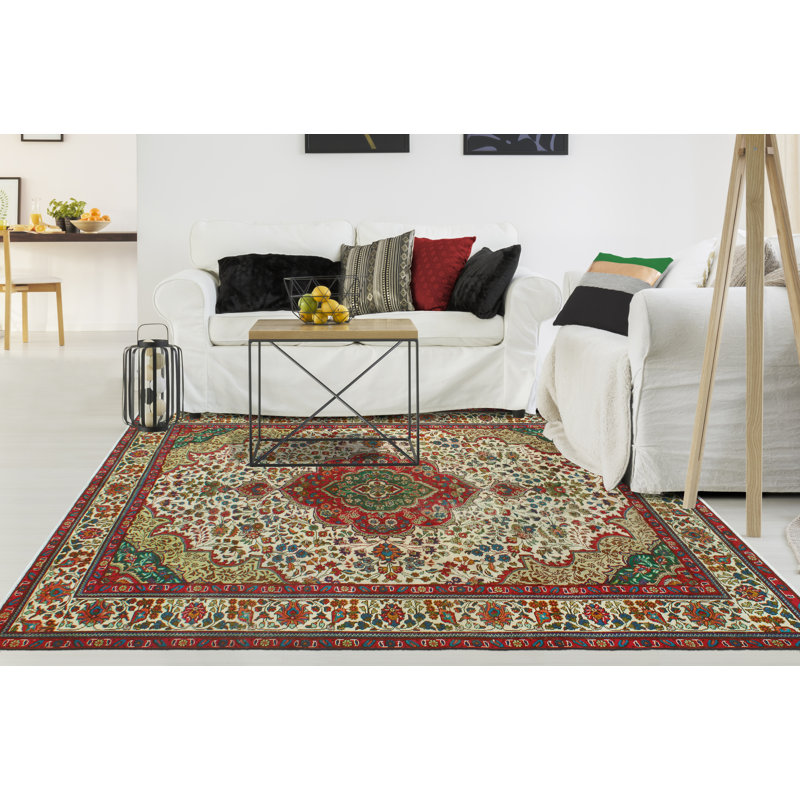 Tapis unique en laine 6 pi 6 po x 9 pi 5 po 1980 Hubart