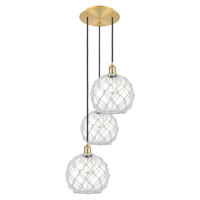 Ballston - Alyne - 3 Light 17" Cord Hung Multi Pendant