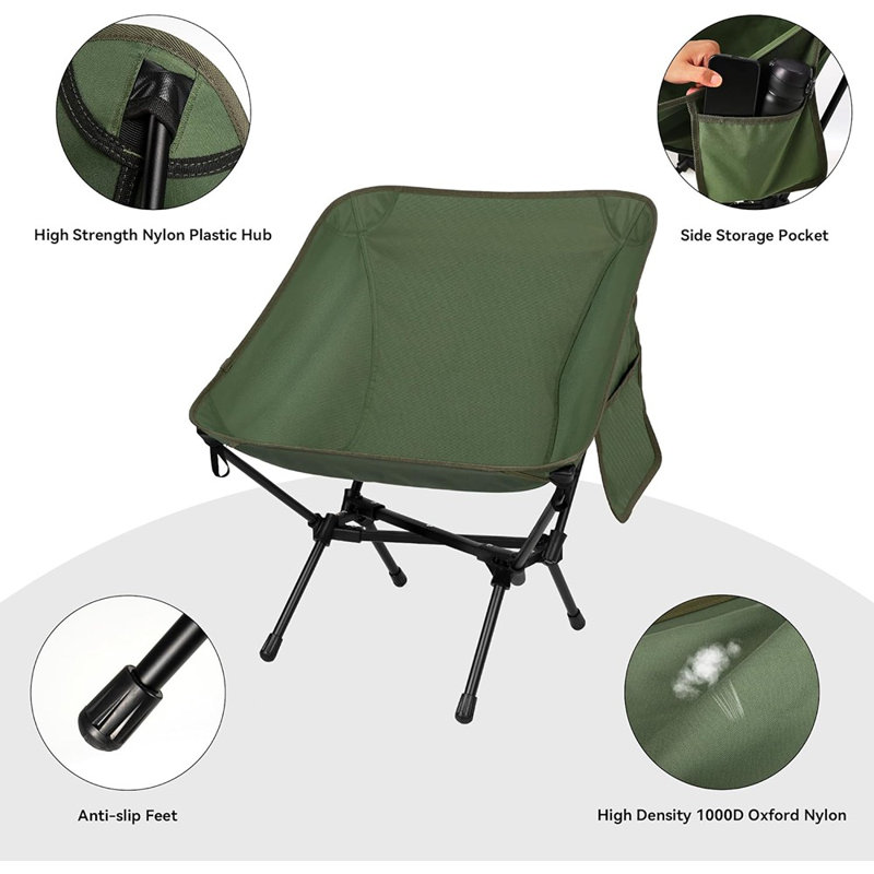 Chaise de camping, chaise pliante portative, sac ...
