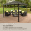 3m x 3m Metal Gazebo