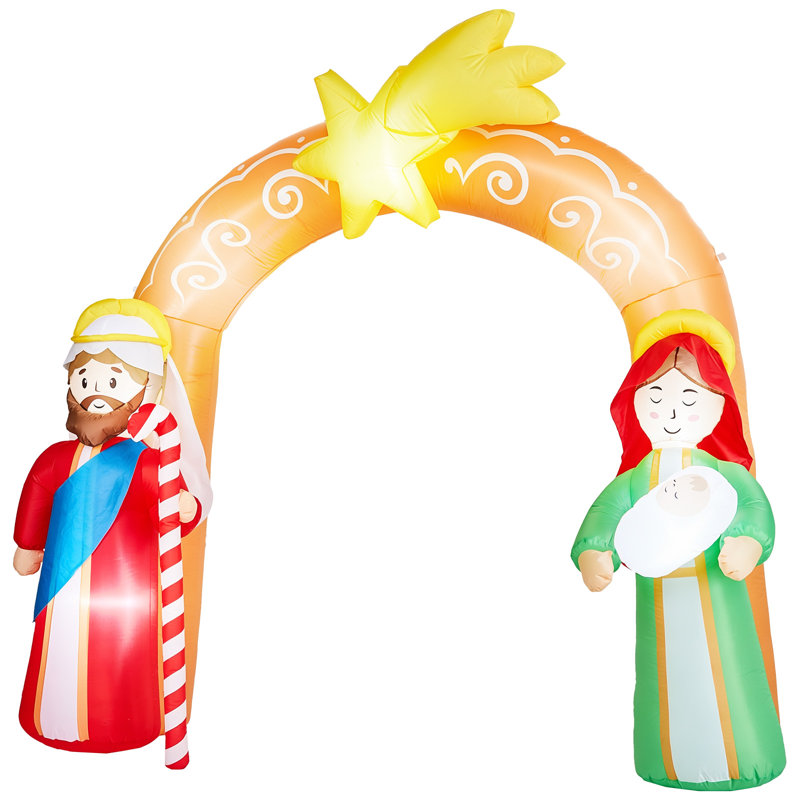 Arche de Noël de 7,6 pi avec lumières DEL