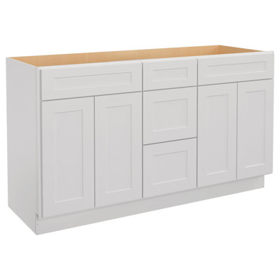 Cozy Design 34.5'' H Plywood Sink Base Cabinet Ready-to-Assemble