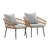 All-Weather PE Rattan Wicker Patio Chairs With Cushions-268582314
