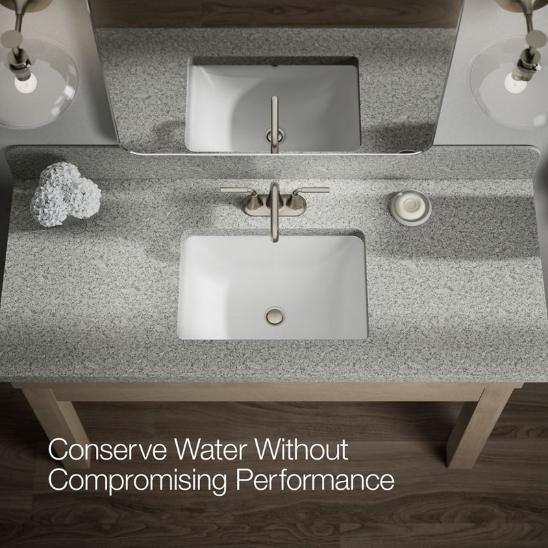 Tone Two-Handle Centerset Bathroom Sink Faucet with Clicker Drain, 1.0 GPM, Brushed Nickel