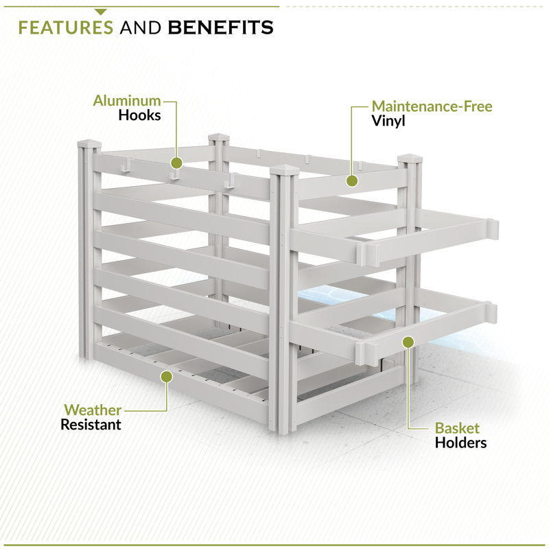 Freestanding Pool Float Storage Organizer - Thumbnail 3