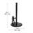 Countrtop Paper Towel Holder, Black