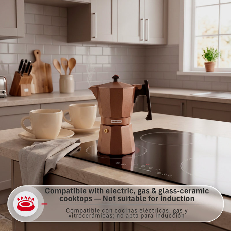 Cafetière Magefesa, 6 Cups, Brown