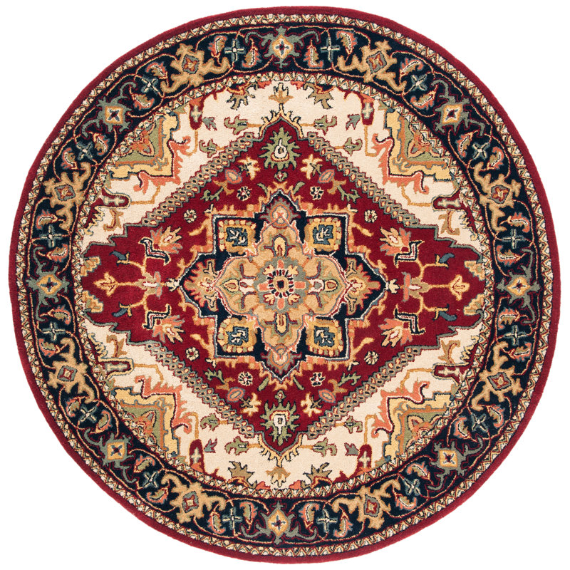 Alger Hand Tufted Wool Oriental Rug, Round 3'6"