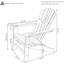 Chaise Adirondack en PEHD résistant aux intempéries avec porte-gobelet - Rouge / Blanc-312072129