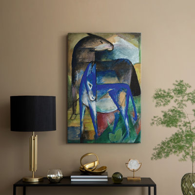 Deux ânes bleus - toile tendue par Franz Marc