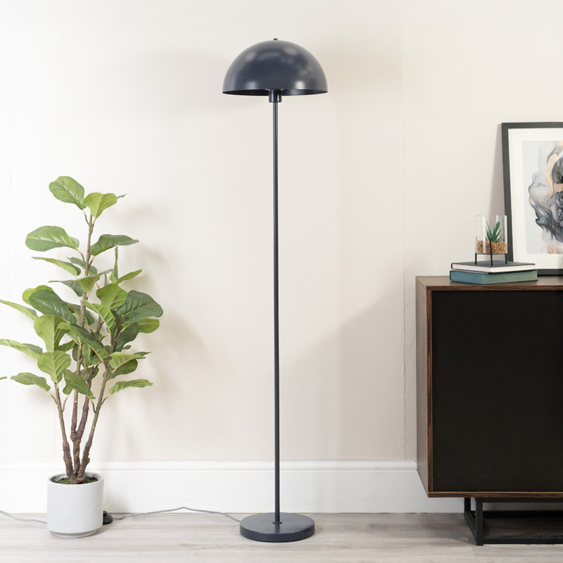 Riekele 158cm Traditional Floor Lamp, Dark Navy, Yes