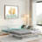 Metal Daybed With Led And Adjustable Trundle-790973877