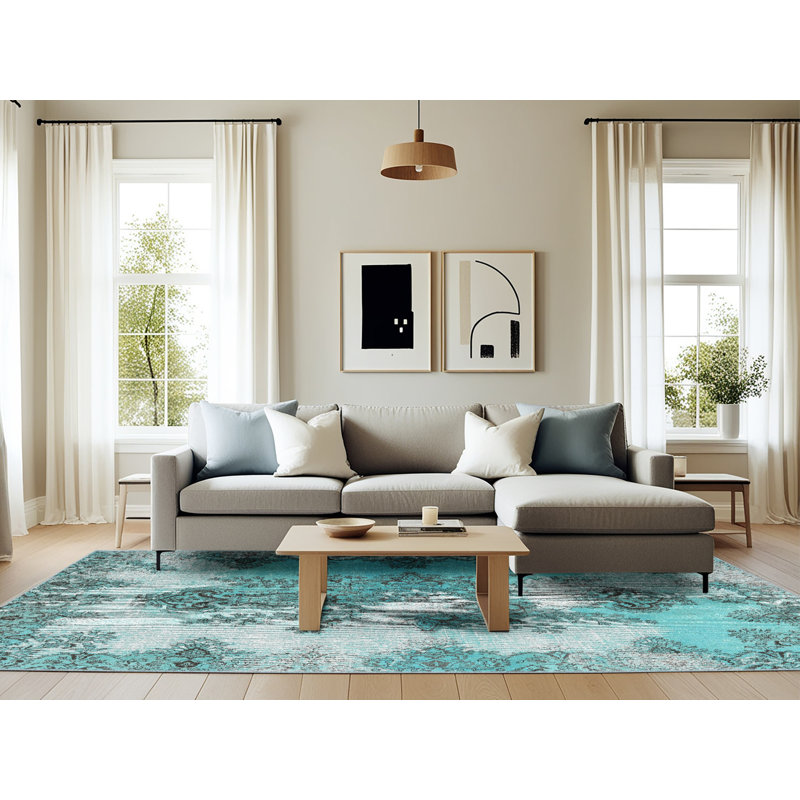 Oriental Indoor Rug, Rectangle 6' x 9'