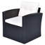 Ensemble de conversation modulaire en rotin de polyéthylène 6 pièces avec table basse-772190425-772190427