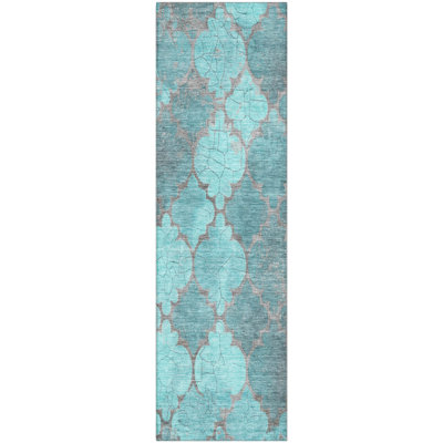 Premium Machine Washable Otte AMF1784 Damask Rug