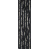 Terranova Wool Striped Area Rug in Onyx/Ivory