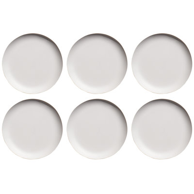 Calaeb Craft Coupe Salad Plate, 8.5", Soft White, Matte Finish