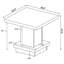 Ensemble de table basse carrée et table de bout
