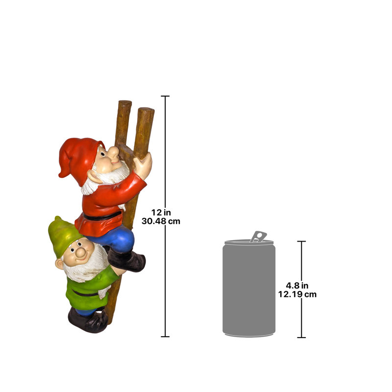 Up the Ladder Climbing Gnomes Statue