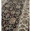 Tapis noir et crème noué à la main de haute qualité