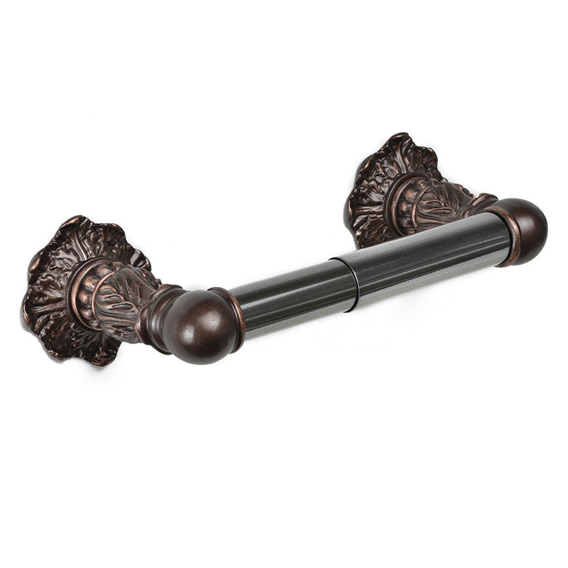 Poteau en tissu d'acanthe de style Renaissance, Bronze frotté à l'huile