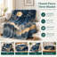 Cozy Throw Blanket - Artistic Landscape, Golden Moon & Flying Cranes, Cozy Comfort, Lightweight, Breathable, All-Season Use, Gentle on Skin, Machine Washable, Decorative Accent, for Sofa, Couch, Living Room and Bedroom-135728843