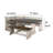 Camie 4Pc Corner Breakfast Nook Set, Grey Brown Dining Table And Bench