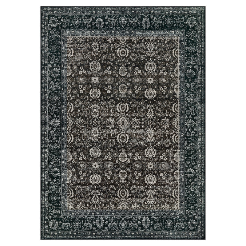 Area Rug Washable Area Rug for Living Room Vintage Floral Rug Non-Slip mark Resistant Carpet for Living Room Bedroom Dining Room Home Office