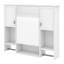Armoire de salle de bain murale moderne 35 "x 28" avec miroir, armoire à pharmacie avec barre à serviettes, rangement spacieux pour salle de bain-989602531