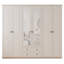 Antravia 6 Door Manufactured Wood Wardrobe