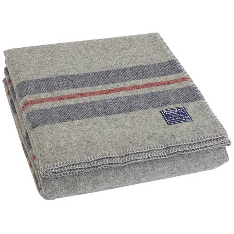 Cabin Collection Hand Woven Blanket, Gray, 50" x 72"