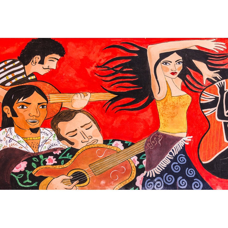 Cuban Graffiti 1 Piece Wrapped Canvas Painting, 20cm H x 30cm W x 3.8cm D