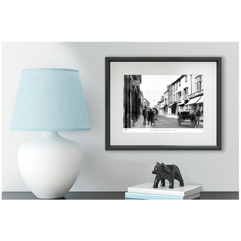 Kington, High Street C1955 by Francis Frith - Single Picture Frame Print, 45cm H x 60cm W x 2.3cm D
