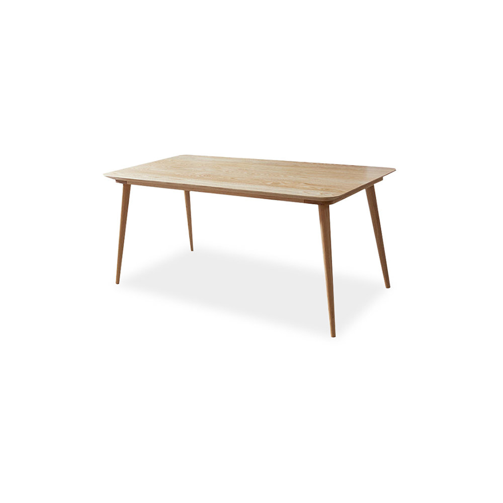 Corrigan Studio Burlywood Rectangular Solid Wood Dining Table - Wayfair ...